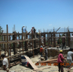 Ground floor posts set up